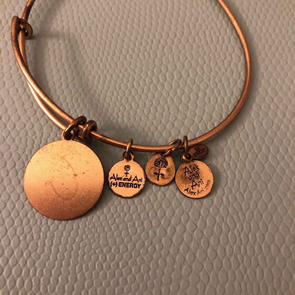 Alex and Ani “C” bracelet Gold Colored. - Picture 2 of 3